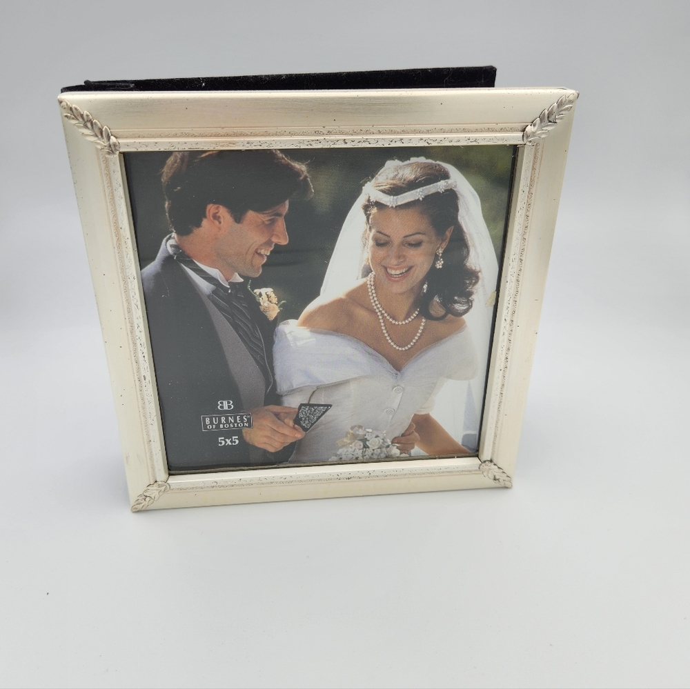 Burnes of Boston Picture Frame Photo Album 5x5 Bridal Wedding‎